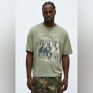 Free Soul Oversized Short Sleeve Tee